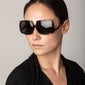 ELLEN oversized Retro-Sonnenbrille, Schildpatt