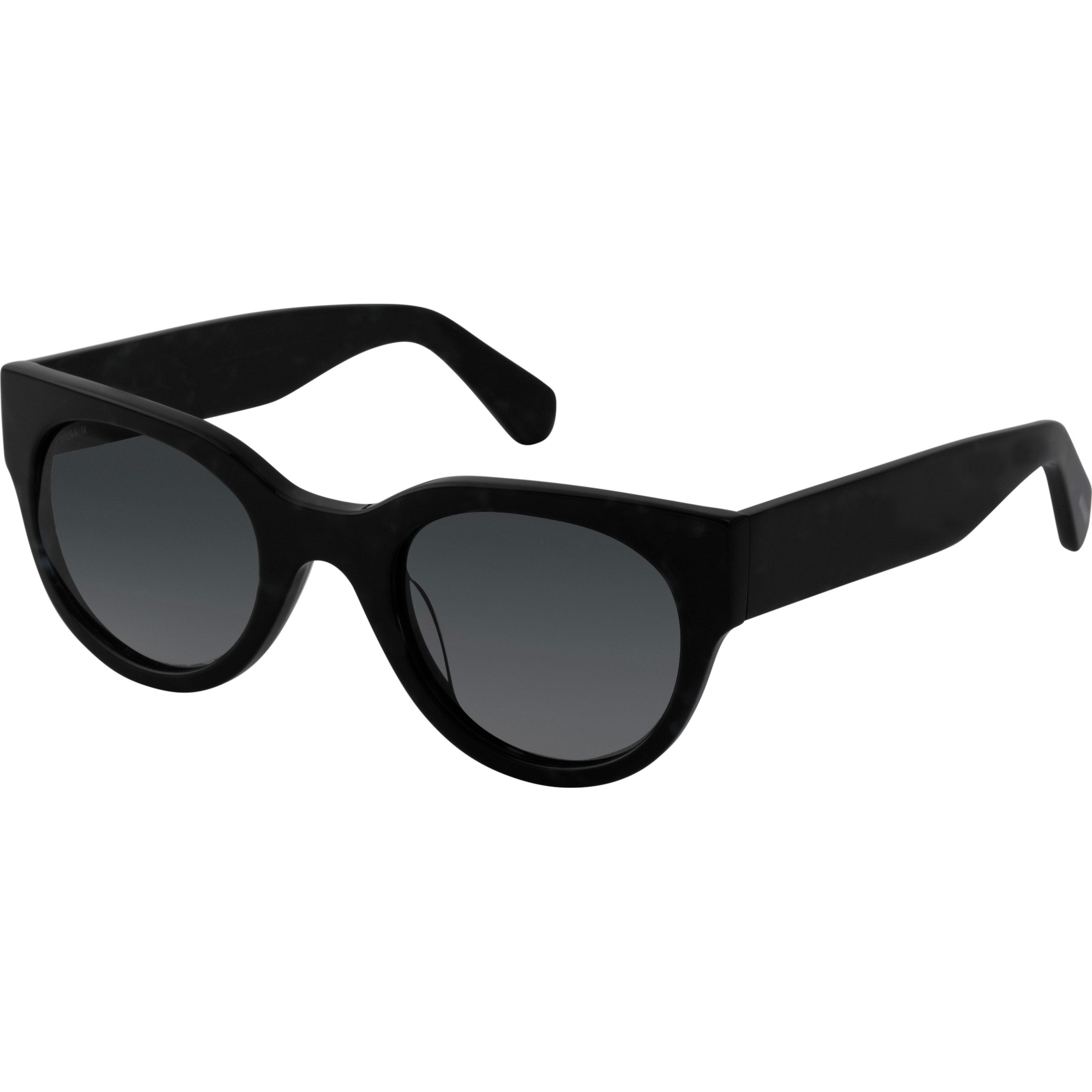 Pilgrim MALI oversized Acetat Sonnenbrille, schwarz