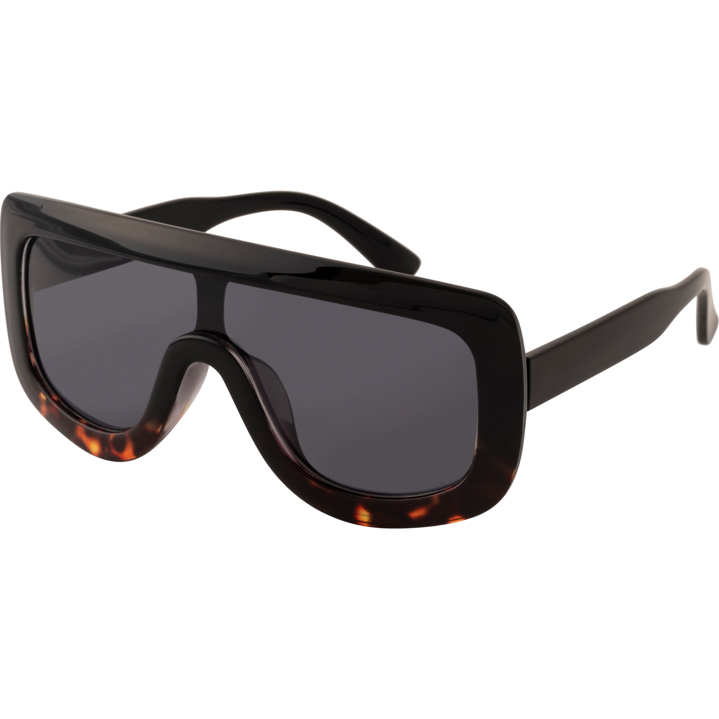 Pilgrim FIDELIA oversized Shield-Sonnenbrille, Schildpatt dunkel