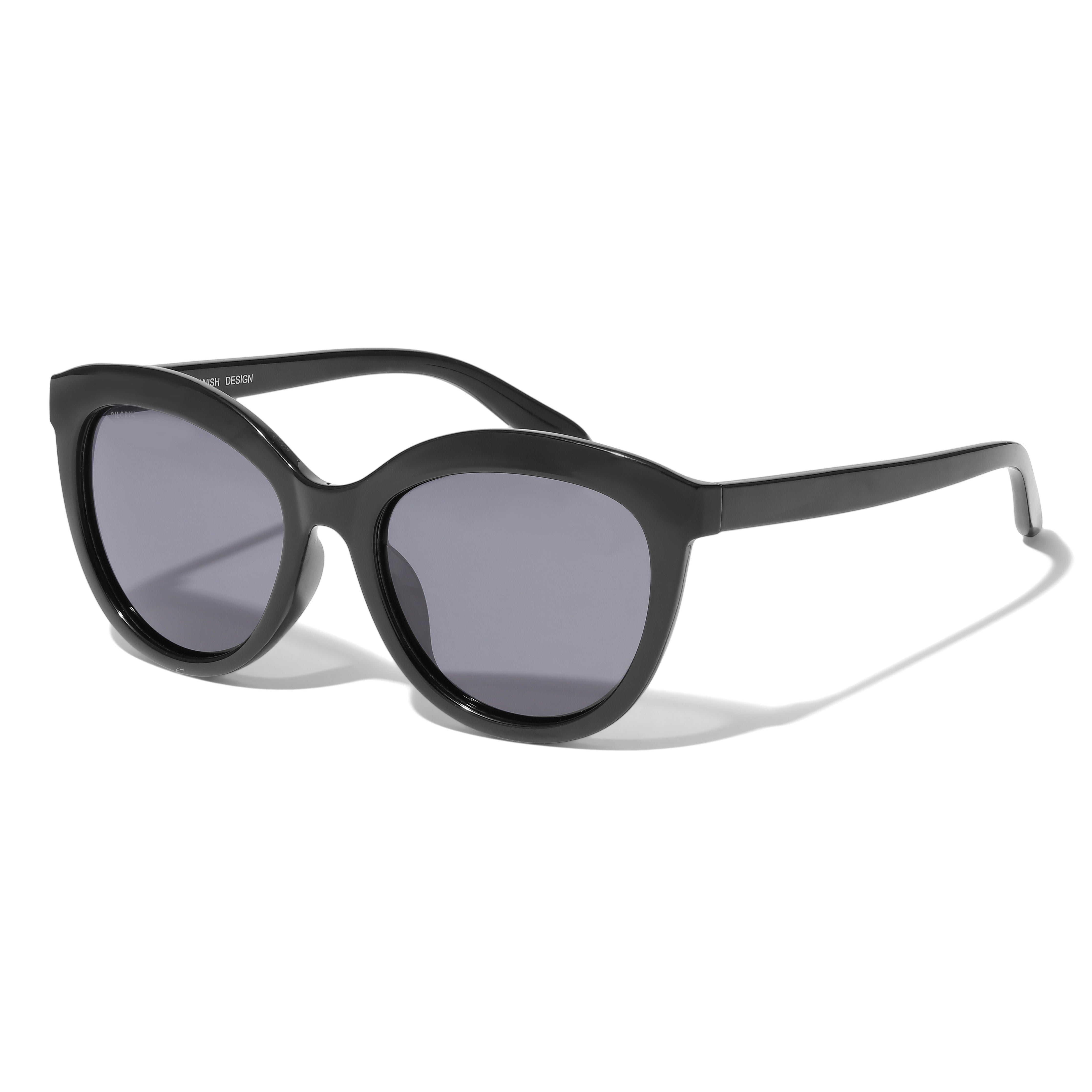 Pilgrim MARLENE recycelte Cat-Eye-Sonnenbrille schwarz