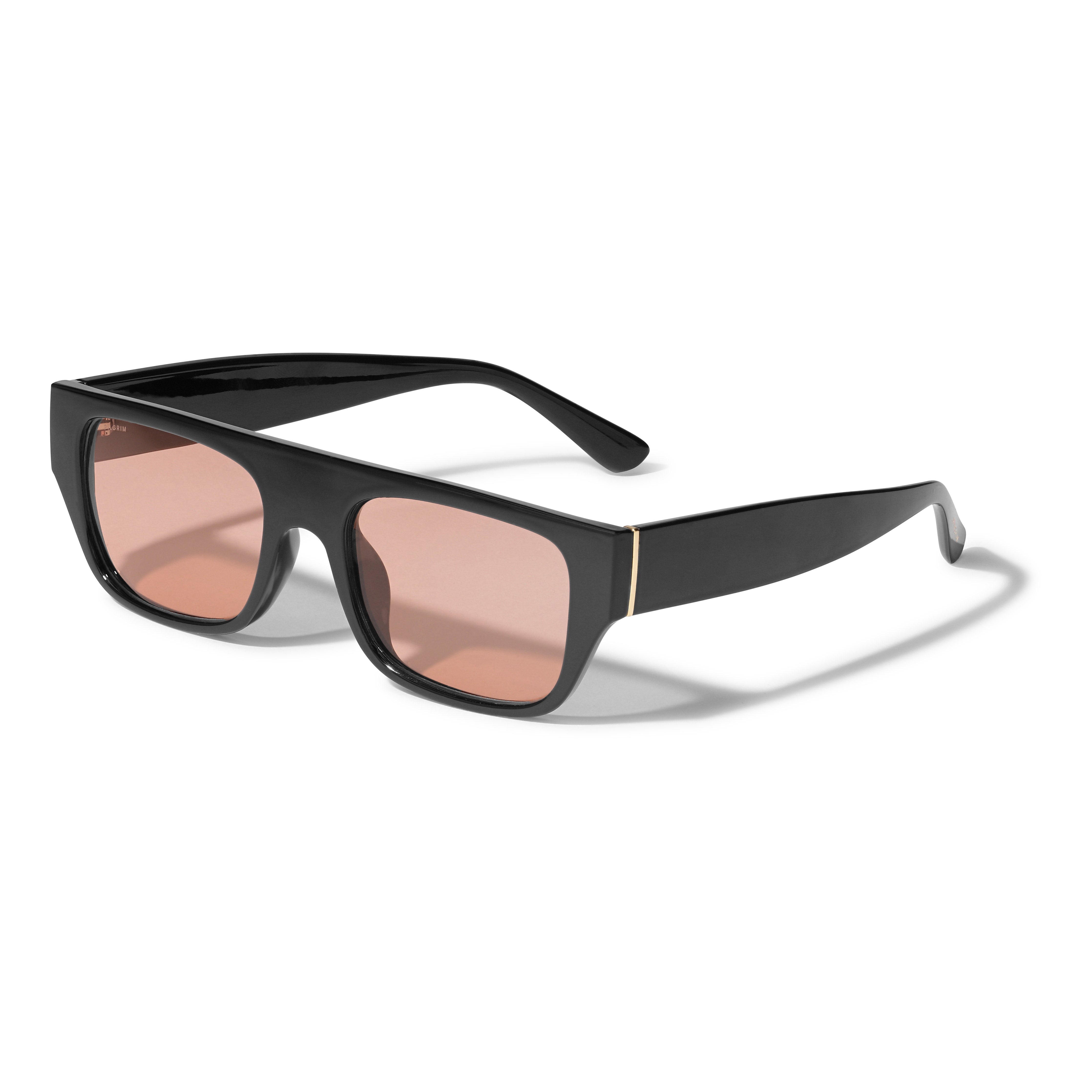 Pilgrim ENIEL Recycelte Sonnenbrille Schwarz/Gold