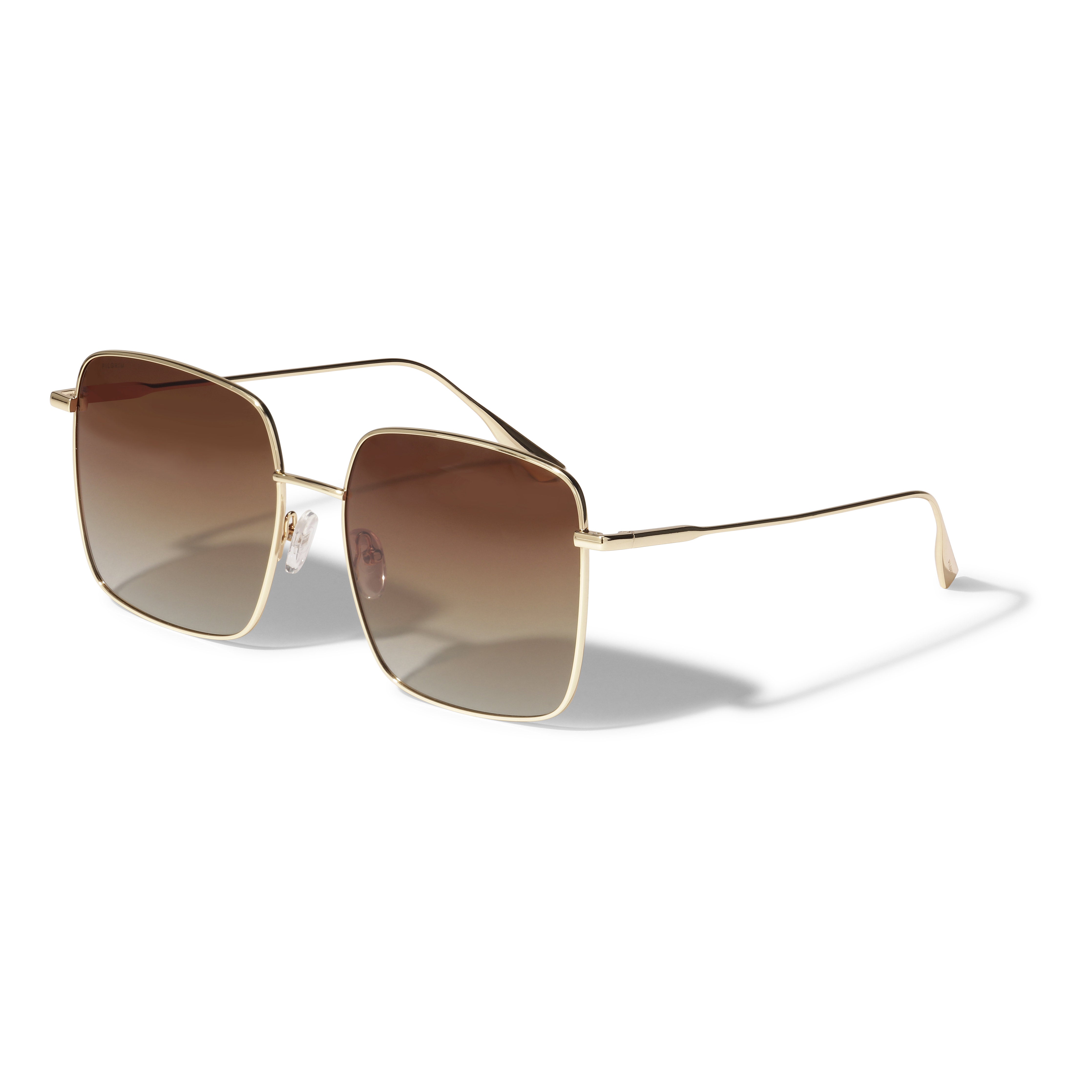 Pilgrim JONAN Sonnenbrille Braun/Gold