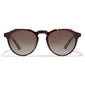 ALEJANDRA sunglasses in tortoise brown, featuring a unique angular and round frame design, offering UVA/UVB protection. Ideal for a trendy spring look from Pilgrim.